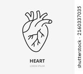 heart doodle line icon. vector... | Shutterstock .eps vector #2160337035