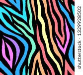 Colorful Abstract Zebra...