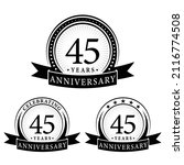 45 years anniversary logo... | Shutterstock .eps vector #2116774508