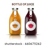 a realistic glass bottle of... | Shutterstock .eps vector #660675262