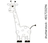 Giraffe Outline Illustration Free Stock Photo - Public Domain Pictures