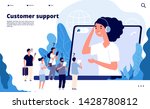 customer support concept.... | Shutterstock .eps vector #1428780812