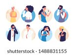 people talking phone. person ... | Shutterstock .eps vector #1488831155