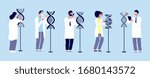 dna research. scientists... | Shutterstock .eps vector #1680143572