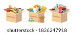 donations boxes. donate child... | Shutterstock .eps vector #1836247918