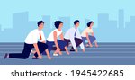 start to business race. people... | Shutterstock .eps vector #1945422685