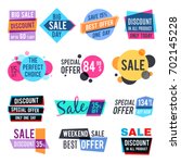 fashion design pricing tags and ... | Shutterstock .eps vector #702145228