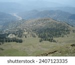 Small photo of Experience the awe-inspiring vistas from lofty mountain peaks, showcasing breathtaking scenes of rivers, populated areas, and the captivating beauty o