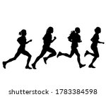 young athletes run a marathon.... | Shutterstock .eps vector #1783384598
