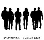 man and women on on street.... | Shutterstock .eps vector #1931361335