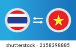 round icons with thailand and... | Shutterstock .eps vector #2158398885