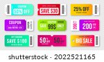 set of discount coupons and... | Shutterstock .eps vector #2022521165