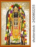 Small photo of Shri Ram Mandir Murti Full HD Print