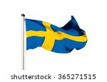 Flag of sweden isolated on the...
