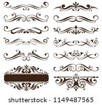 vintage ornaments design... | Shutterstock .eps vector #1149487565