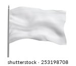 blank flag template  isolated... | Shutterstock . vector #253198708