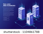 web hosting and big data... | Shutterstock .eps vector #1104861788