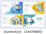 set of templates web page... | Shutterstock .eps vector #1164708832