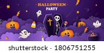 halloween party invitation... | Shutterstock .eps vector #1806751255
