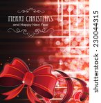 red christmas and new year... | Shutterstock .eps vector #230044315