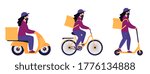 a set of courier girls in... | Shutterstock .eps vector #1776134888