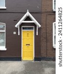 Small photo of Yellow Door Brown Walls House Brit Irish
