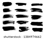 painted grunge stripes set.... | Shutterstock .eps vector #1384974662