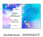vector wedding invitation hand... | Shutterstock .eps vector #2053926275