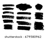 vector black paint  ink brush... | Shutterstock .eps vector #679580962