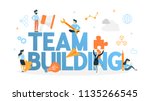 team building concept. group of ... | Shutterstock .eps vector #1135266545