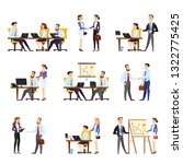 office worker set. collection... | Shutterstock .eps vector #1322775425