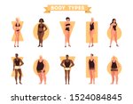 male and female body shapes set.... | Shutterstock .eps vector #1524084845