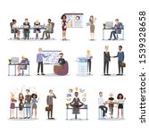 business people work in office... | Shutterstock . vector #1539328658