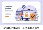 cyber or web security web... | Shutterstock .eps vector #1761366125