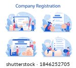 new company registration set.... | Shutterstock .eps vector #1846252705
