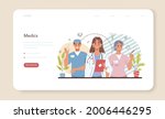 medicine web banner or landing... | Shutterstock .eps vector #2006446295