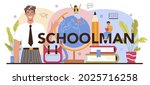 schoolman typographic header.... | Shutterstock .eps vector #2025716258
