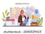 wedding planner. professional... | Shutterstock .eps vector #2040529415