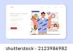 blog promotion mistake. other... | Shutterstock .eps vector #2123986982