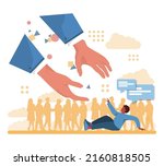 asking for help concept.... | Shutterstock .eps vector #2160818505