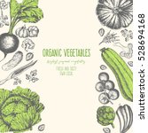 organic food card design.... | Shutterstock .eps vector #528694168