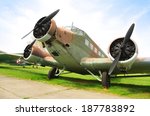 Junkers Ju 52 German trimotor transport airplane