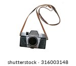 Old Retro Camera Isolated On...