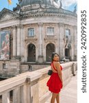 Small photo of Berlin, Germany - February 10, 2022: Bode Museum Berlin is a listed building on Museum Island in Berlin's historic center. One of the locations for tourists from foreign countries