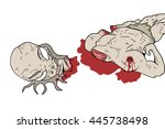 monster murder | Shutterstock .eps vector #445738498
