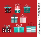 christmas gifts  christmas... | Shutterstock .eps vector #1852868128