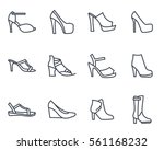womens shoes line icon | Shutterstock .eps vector #561168232