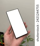 Small photo of mockup phone Nubia Z60 Ultra with hand