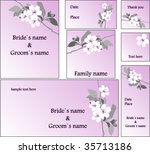 emo wedding cards | Shutterstock .eps vector #35713186