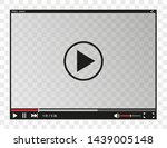video player for web and mobile ... | Shutterstock .eps vector #1439005148